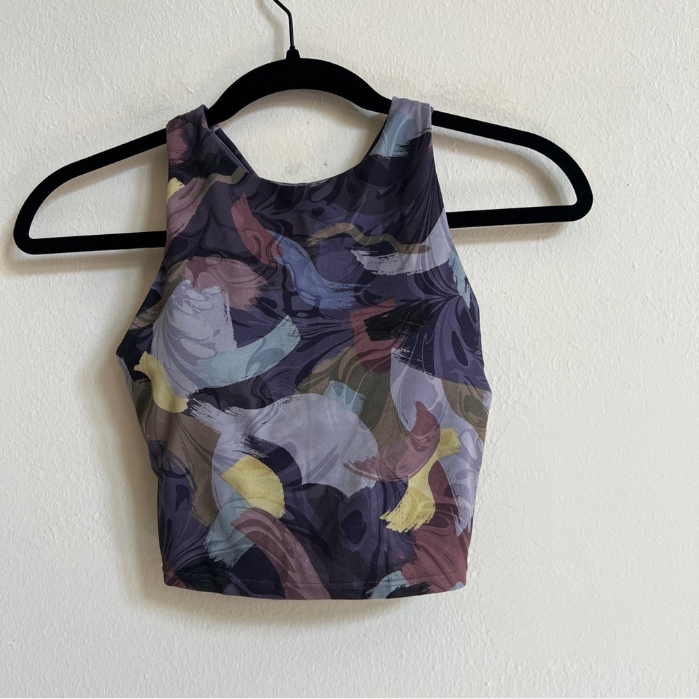 Athleta Conscious Crop Bra in Vivid Stroke Purple - Picture 3 of 4
